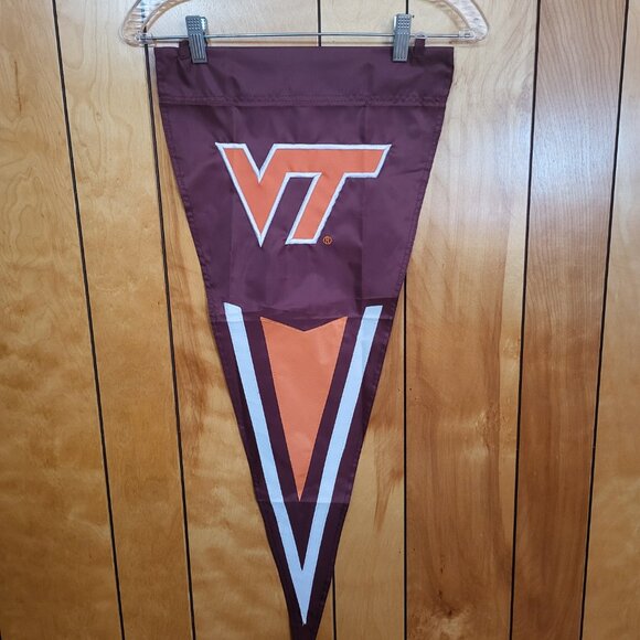 Virginia Tech Hokies Pennant Fan Support Man Cave Dorm Garage Office VPI NCAA A3 - Picture 7 of 7